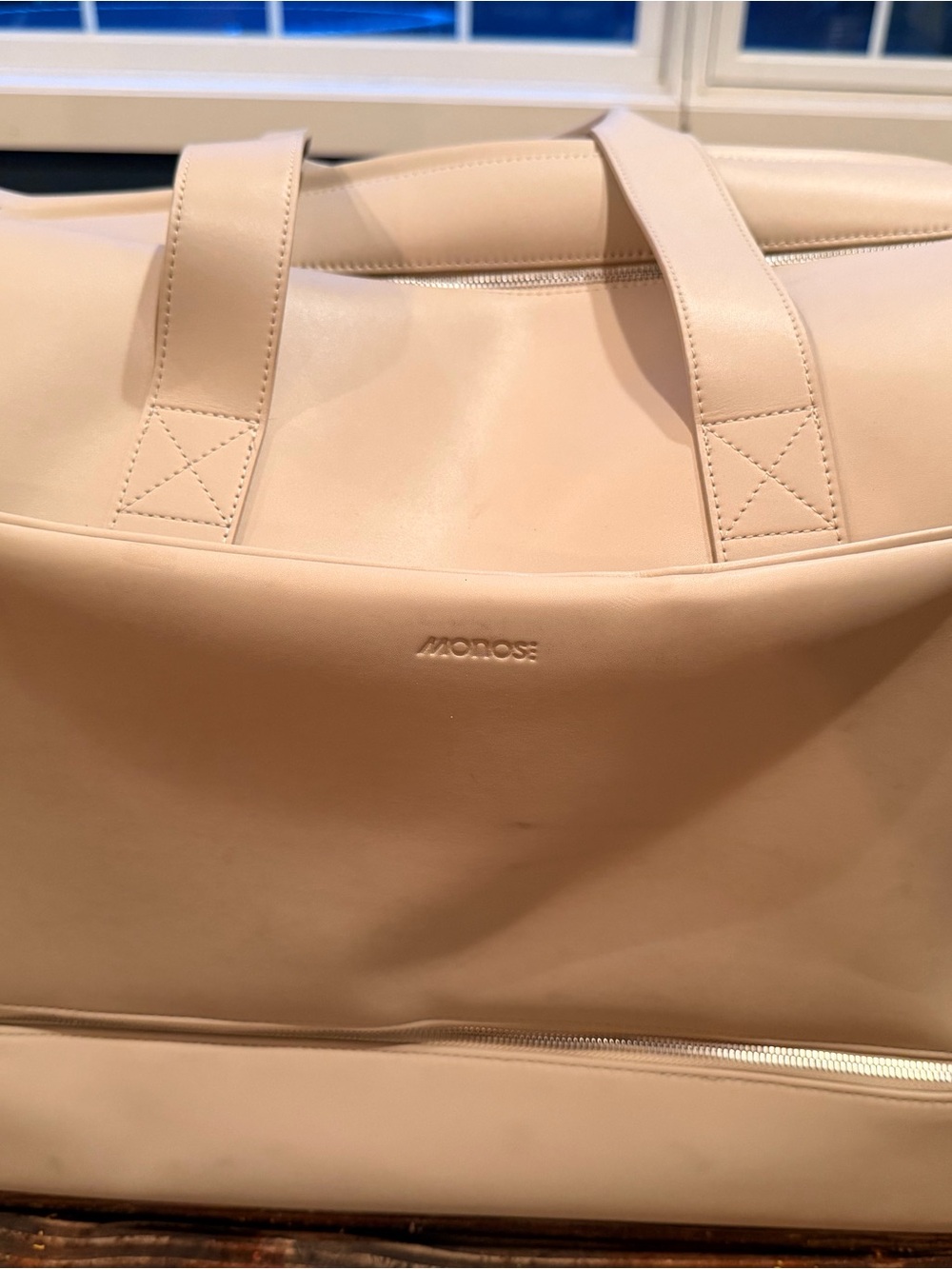 Monos Metro Weekender Bag Ivory/Beige Travel Carry On
